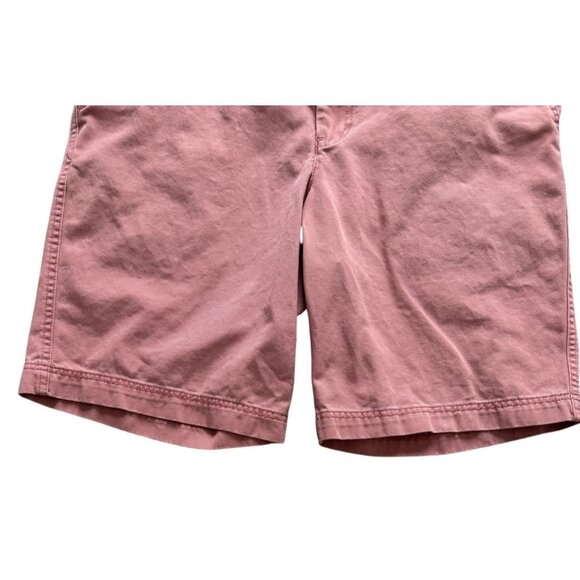 Izod Saltwater Mens Pink Chino Shorts 34W 10.5" Inseam Cotton Blend Casual - Picture 3 of 6